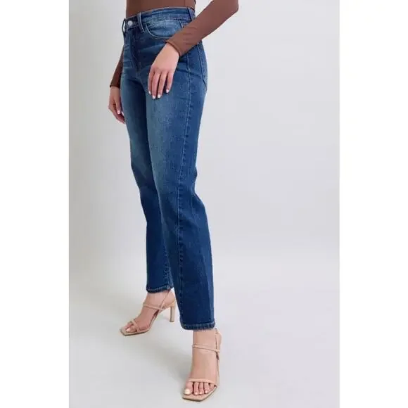 #1723 Judy Blue NWT Mr Side Seam Detail Straight Leg Jeans Sizes 9-15 (27-32) - Picture 5 of 7